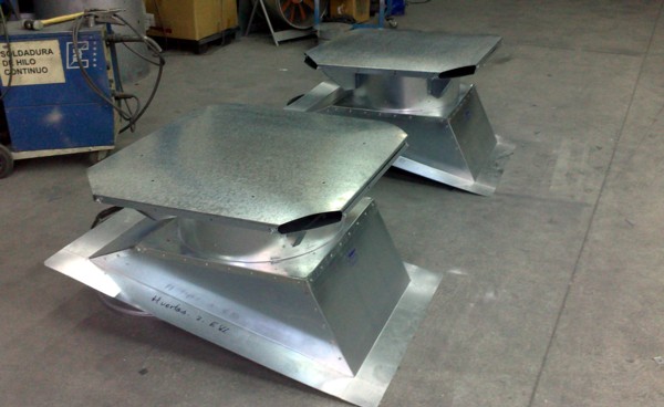 Extractores estáticos de 1.500 m3/h.