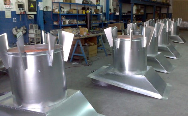 fase montaje extractores 710 para cubierta