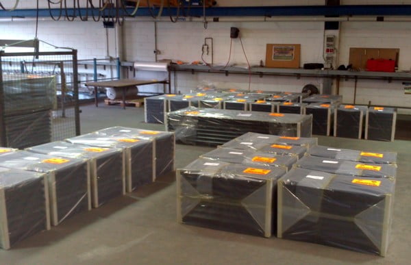 Salidas de chimenea listas para su expedición