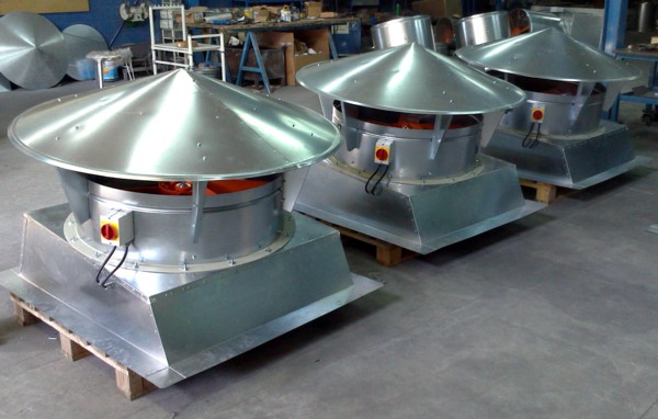 Extractores ATOSDIN-900 de 40.000 m3/h.