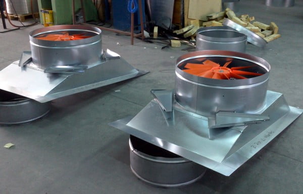 Extractores de cubierta en fase de fabricación