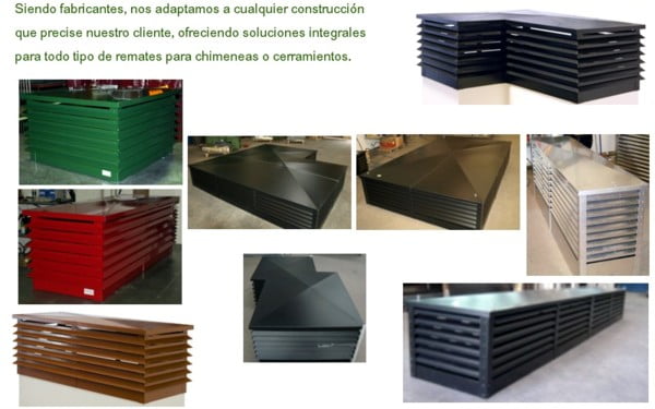 Remates y salidas de chimenea especiales
