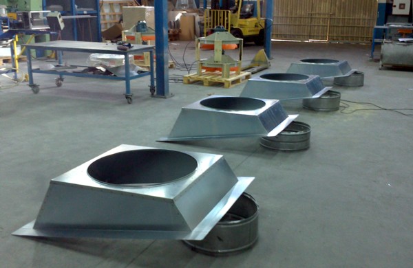 Bases para extractor de cubierta de diámetro 800