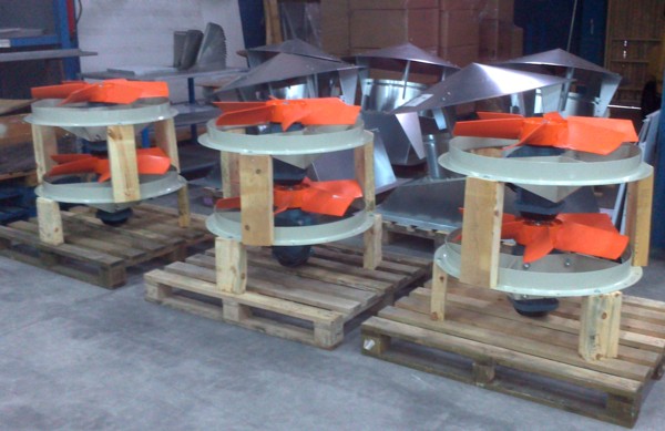 Extractores de gran caudal 33.500 m3/h.