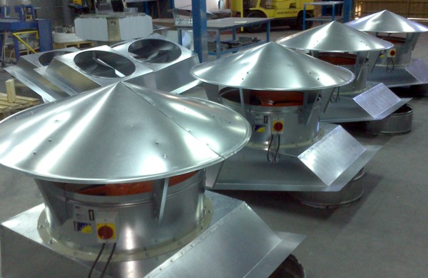 Extractores de cubierta de gran caudal