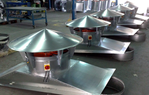 Para la ventilación de una fábrica