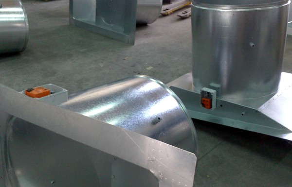 Bases de extractor con registro de cierre motorizado