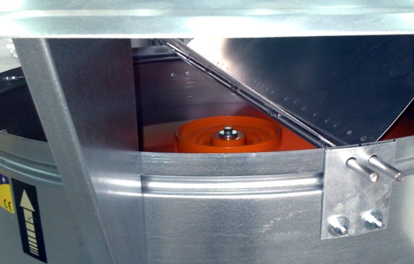 Funcionamiento de extractor con registro de sobre-presión