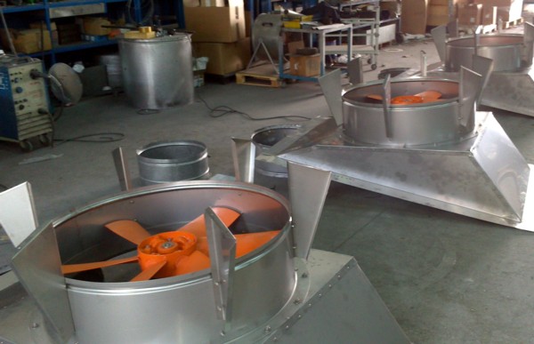 Fabricación de impulsores de aire desde cubierta