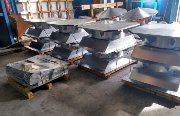 Ventiladores de cubierta para Industria Conservera