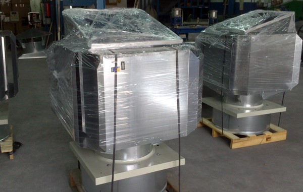 Ventilación nave con energía solar