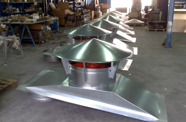 Ventilación para fábrica